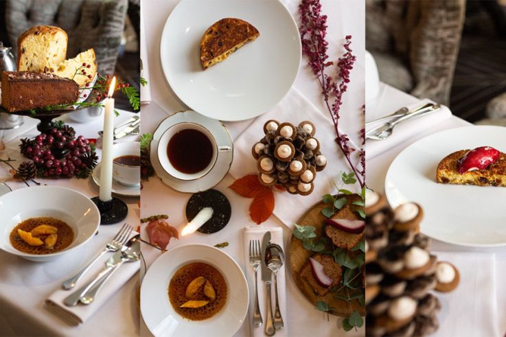 Goûter de Noël au restaurant Anne, de l'Hôtel Pavillon de la Reine