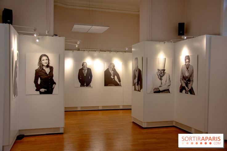 Expo Stéphane de Bourgies, Cinquante portraits de chefs, à la Mairie du 1er