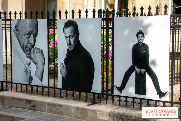 Expo Stéphane de Bourgies, Cinquante portraits de chefs, à la Mairie du 1er