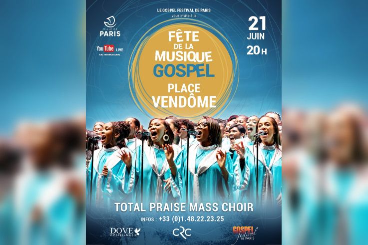 Fête de la musique 2025 : concert de Gospel sur la place de la Bastille à Paris