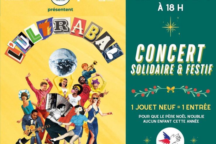 Concert Solidaire de L'Ultrabal le 11 décembre Paris 12