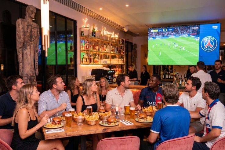 Diffusion du match de la Finale de la Ligue des Champions PSG - Arsenal au restaurant Paillettes