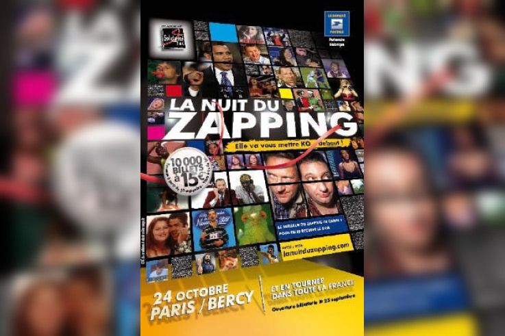 Nuit du Zapping, saison 6, Solidarité Sida, Canal +, 20 ans du Zapping, Paris, Zenith, Zapping