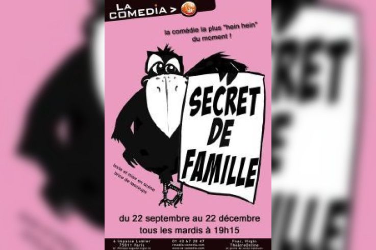 Secret de Famille, Spectacle, Théâtre, Paris, Comedia