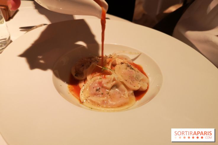 Restaurant Jacques Faussat - Ravioles piperade, fenouil et bouillon de légumes épicé