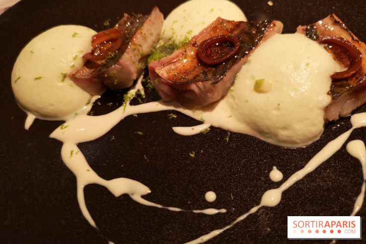 Restaurant Jacques Faussat - Maquereau au chalumeau, gelée pomme-estragon, raifort