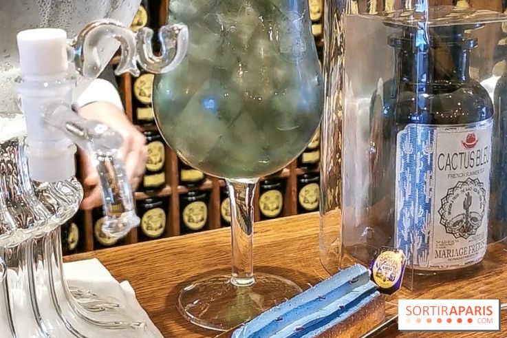 Thé glacé et éclair Cactus Bleu de Mariage Frères, les photos