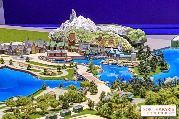 Visuels Disneyland Paris Disney Adventure World maquette Reine des Neiges