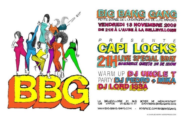 Big Bang Gang, Capilocks Bday, Bellevilloise, Soirée, Paris, Clubbing