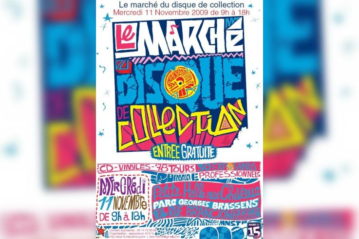 Marché disque collection, Vinyle, Musique, Paris, Parc Georges Brassens