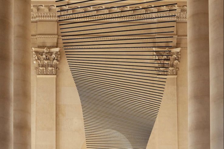 Elias Crespin redécore le grand escalier du Midi au Musée du Louvre