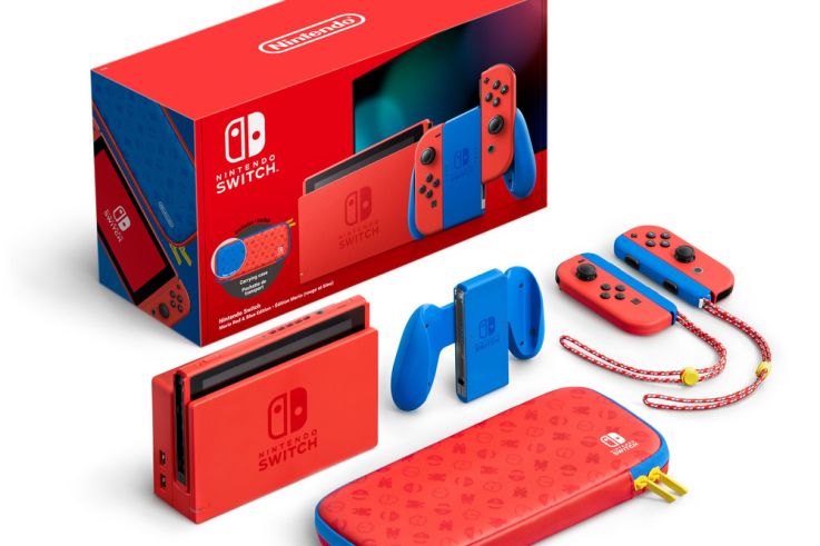 Nintendo Switch - Edition Mario (rouge et bleu) : des couleurs iconiques qui subliment la console