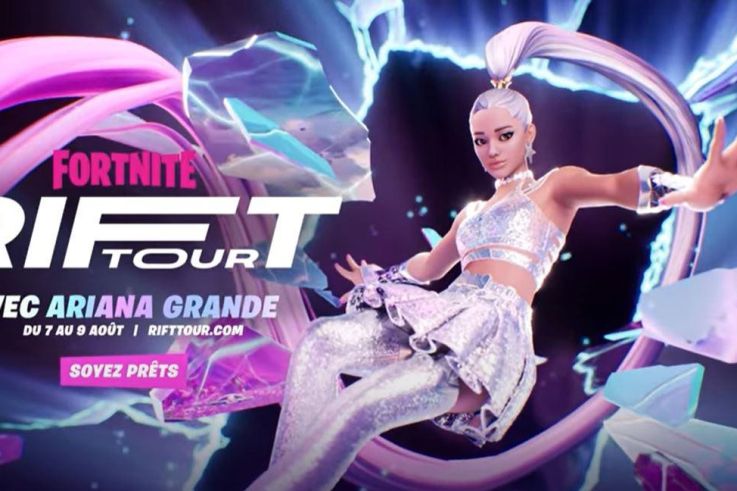 Fortnite présente le Rift tour avec Ariana Grande : des représentations à vivre en live dans le jeu