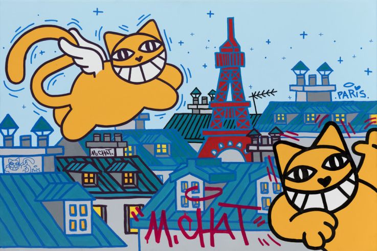 M.CHAT et ses maîtres, l'exposition qui mélange les genres à la galerie Brugier-Rigail
