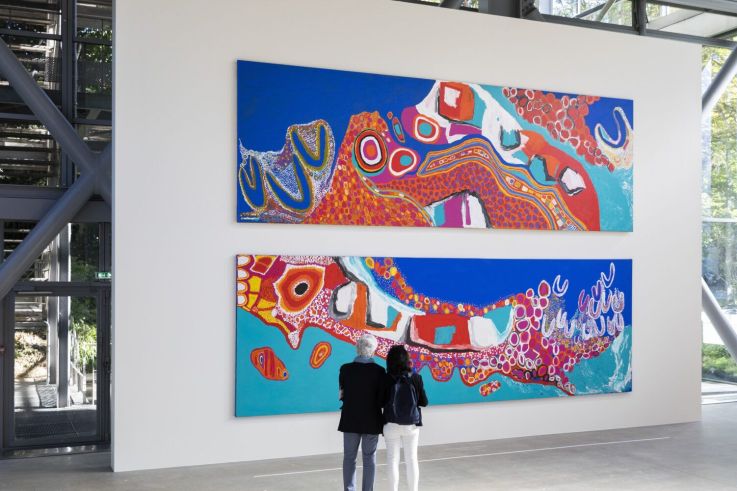 Sally Gabori, l'étonnante exposition d'art contemporain à la Fondation Cartier