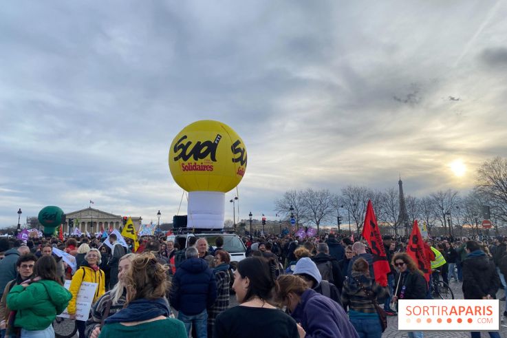 Réforme des retraites manifestation Concorde