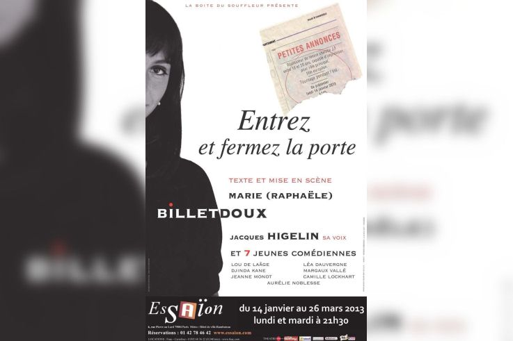 ENTREZ ET FERMEZ LA PORTE