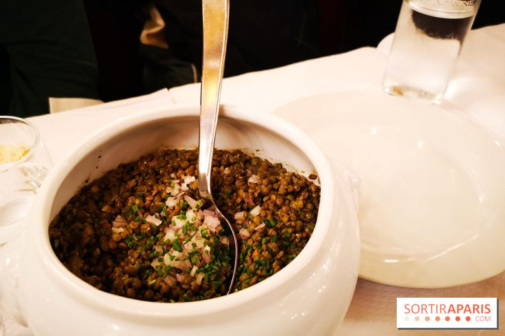 Batifol - Restaurant Paris 10 - Lentilles vertes du Puy servies en jatte, vinaigrette moutardée