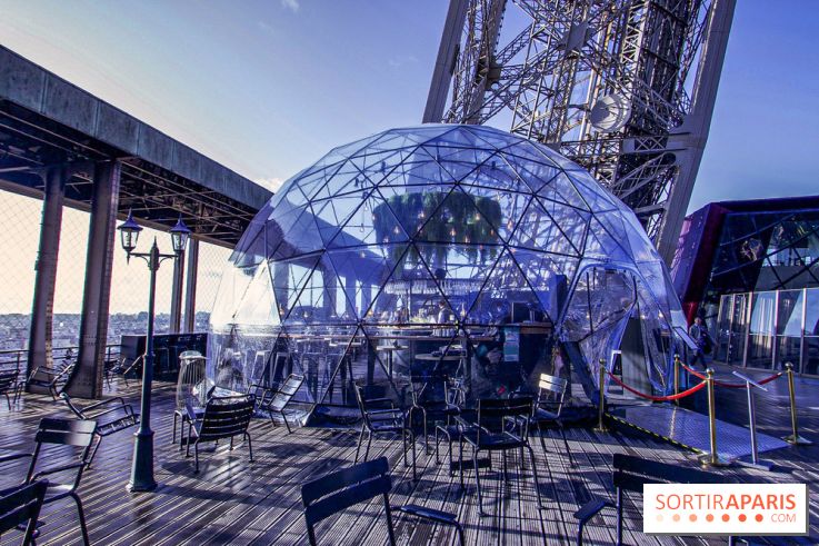 La terrasse d’hiver de Bulle Parisienne sur la Tour Eiffel 