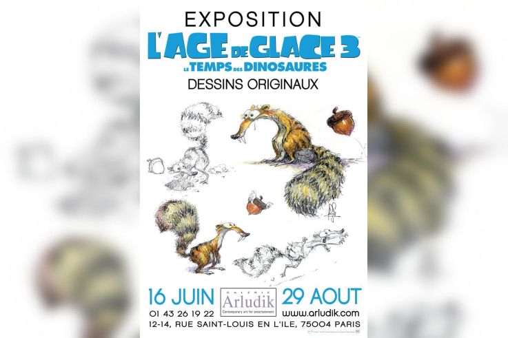 L'Age de glace 3 s'expose à la galerie Arludik