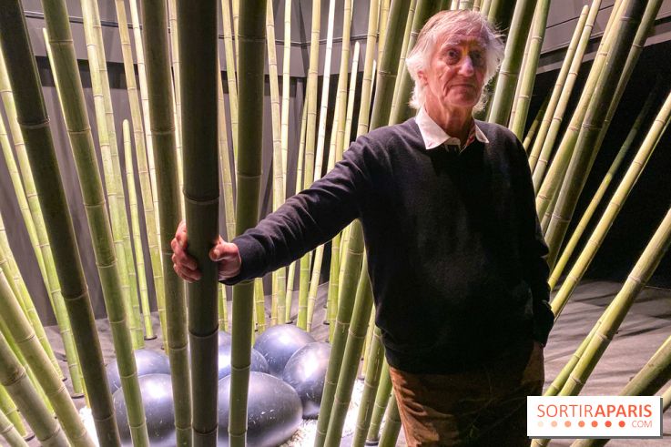 Black Bamboo de Nils-Udo à la Fondation EDF