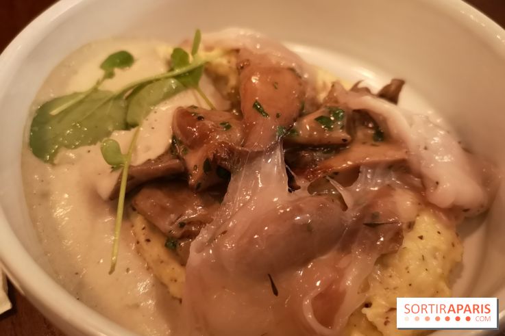 Restaurant Mieux - Polenta grand roux, champignons, lard de Colonnata