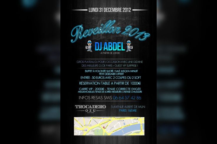 VOTRE INCROYABLE REVEILLON 2013 AVEC DJ ABDEL @ OZU 