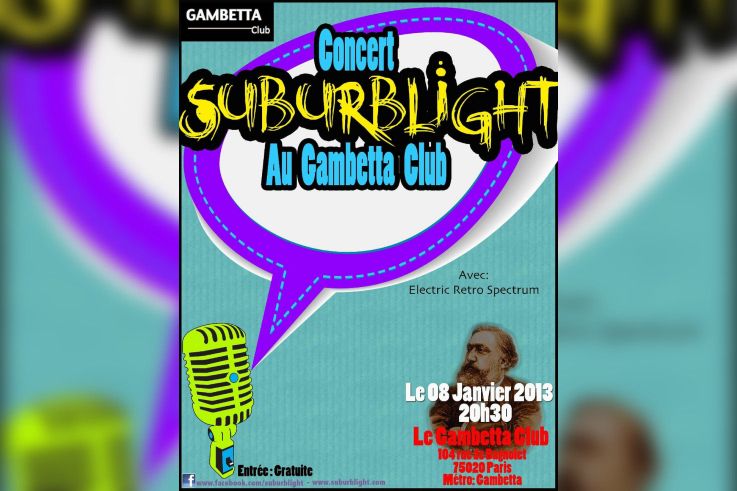 Concert de Suburblight au Gambetta Club