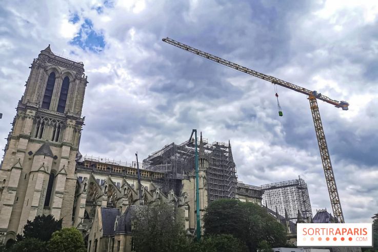 Notre Dame, démontage de l'échafaudage endommagé 