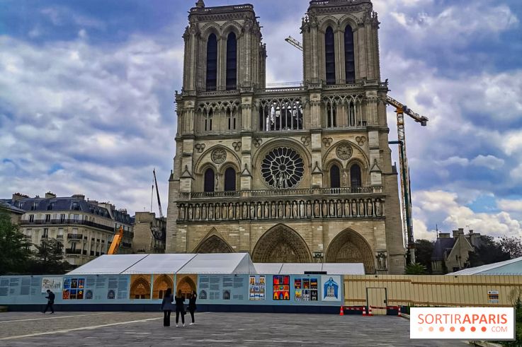 Notre Dame, démontage de l'échafaudage endommagé 
