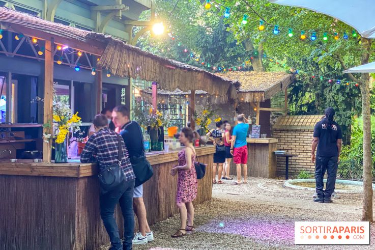 Le Jardin Bohème au Chalet du Lac, la terrasse estivale
