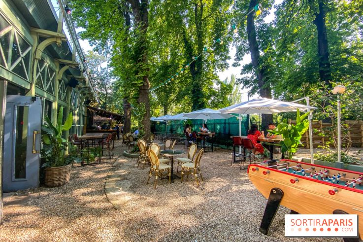 Le Jardin Bohème au Chalet du Lac, la terrasse estivale