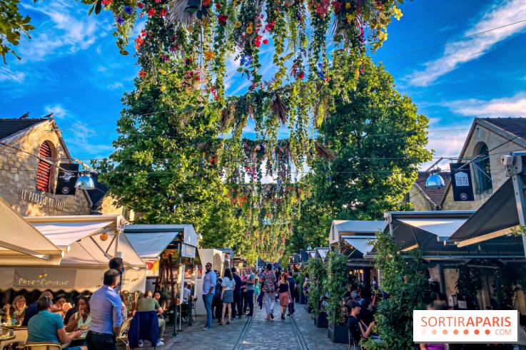 Le ciel de fleurs à Bercy Village