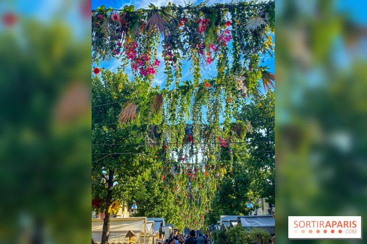 Le ciel de fleurs à Bercy Village