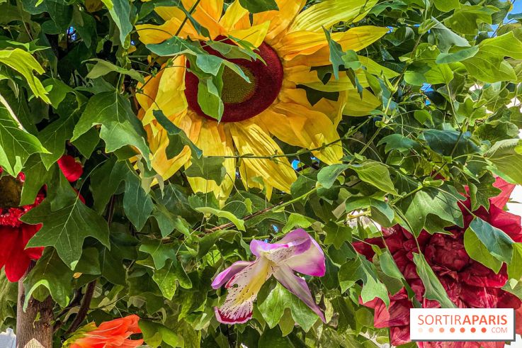 Le ciel de fleurs à Bercy Village