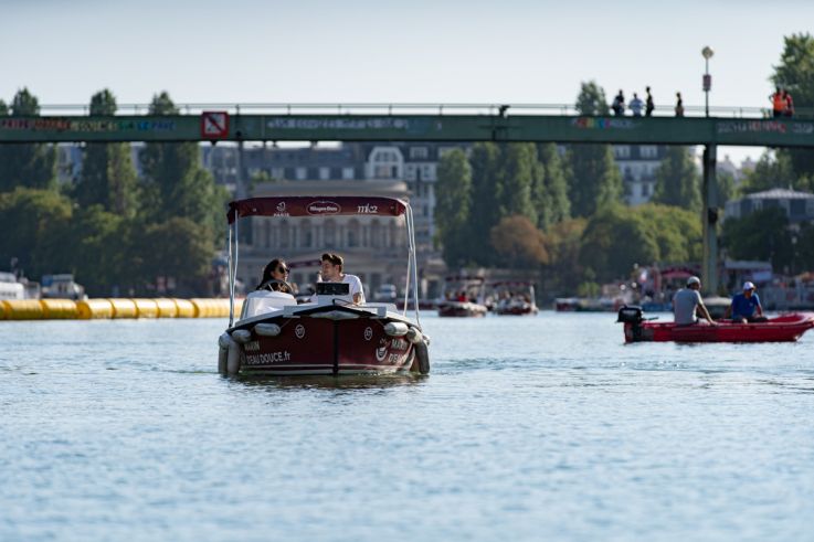Photos du cinéma sur l'eau de Paris Plages
