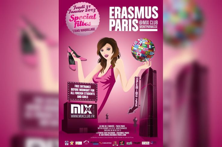 Erasmus Paris : Soiree Speciale Filles