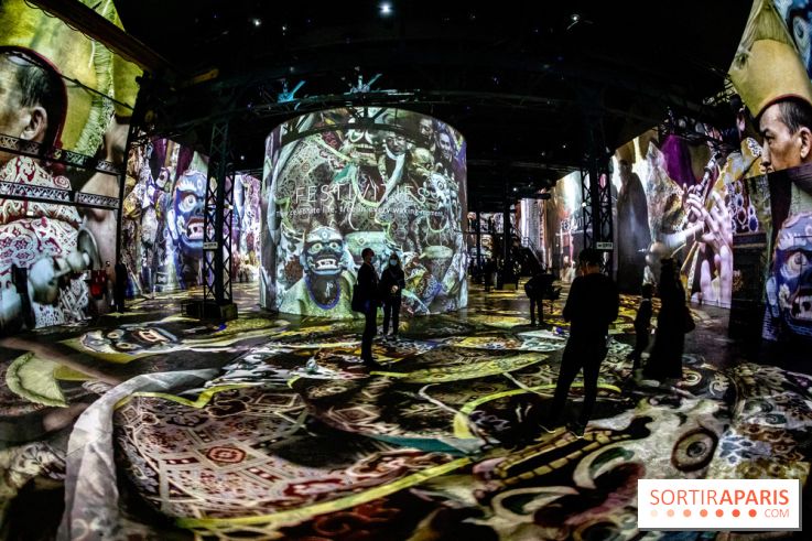 Photos : Exposition immersive Jimmy Nelson : The last sentinels à l’Atelier des Lumières 