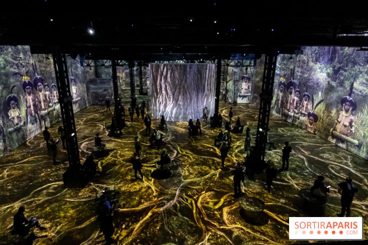 Photos : Exposition immersive Jimmy Nelson : The last sentinels à l’Atelier des Lumières 