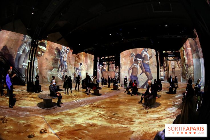 Photos : Exposition immersive Jimmy Nelson : The last sentinels à l’Atelier des Lumières 