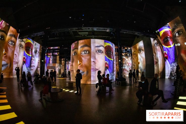 Photos : Exposition immersive Jimmy Nelson : The last sentinels à l’Atelier des Lumières 