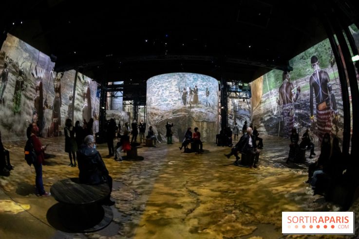 Photos : Exposition immersive Jimmy Nelson : The last sentinels à l’Atelier des Lumières 