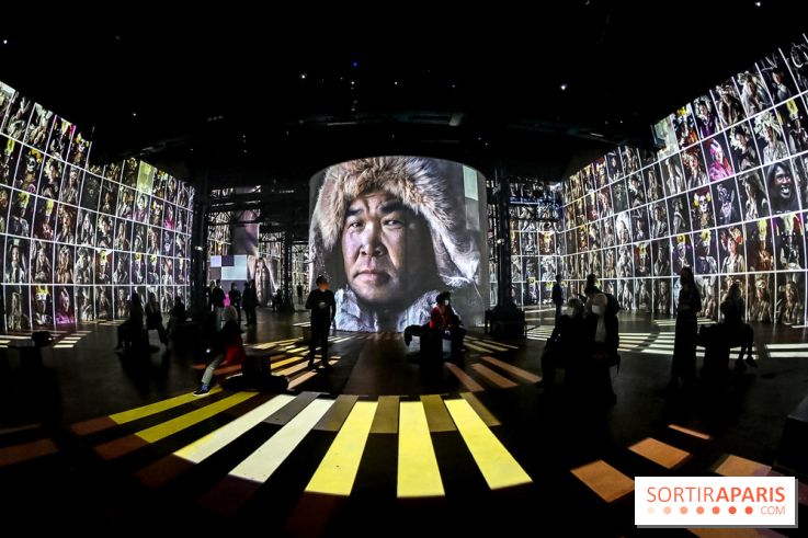 Photos : Exposition immersive Jimmy Nelson : The last sentinels à l’Atelier des Lumières 