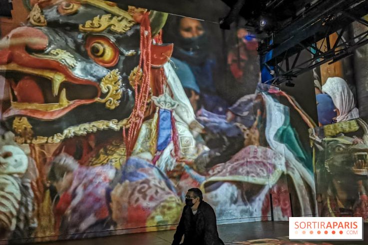 Photos : Exposition immersive Jimmy Nelson : The last sentinels à l’Atelier des Lumières 