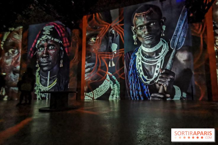 Photos : Exposition immersive Jimmy Nelson : The last sentinels à l’Atelier des Lumières 