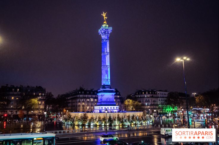 Photos illuminations de Noël de la Bastille