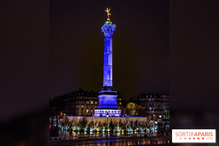 Photos illuminations de Noël de la Bastille