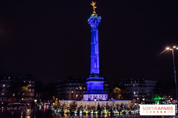 Photos illuminations de Noël de la Bastille