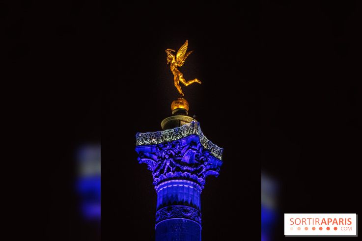 Photos illuminations de Noël de la Bastille