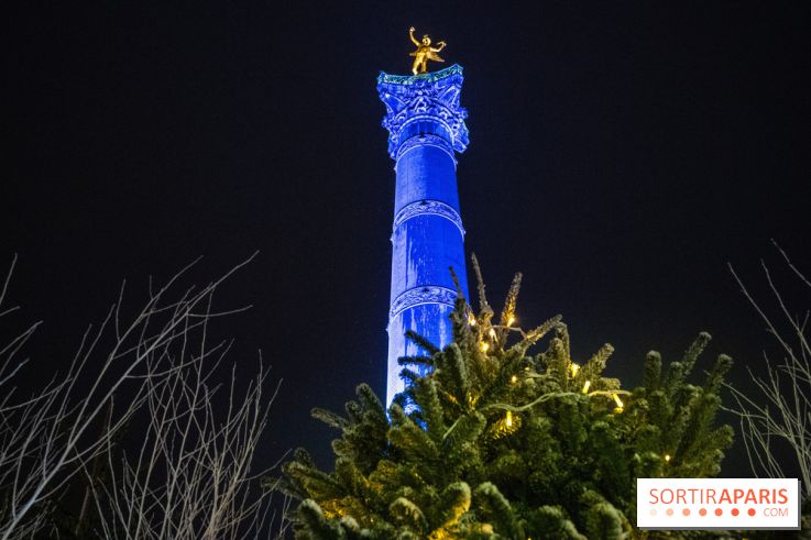 Photos illuminations de Noël de la Bastille
